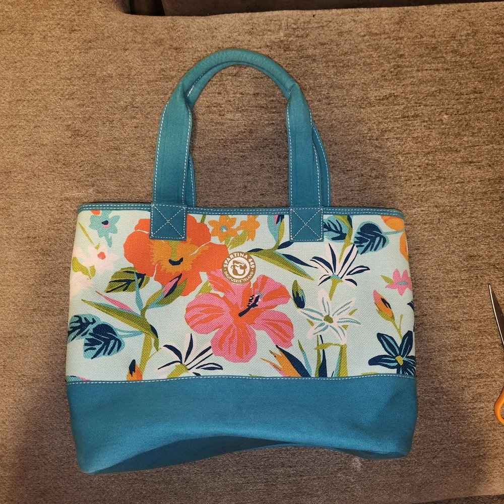 Spartina 449 Retired Daufuskie Island Morrland Seabreeze Beach Tote - Picture 2 of 5